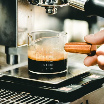 意式濃縮咖啡杯玻璃帶刻度萃取杯量杯奶壺果醬醬汁杯出餐杯杯子