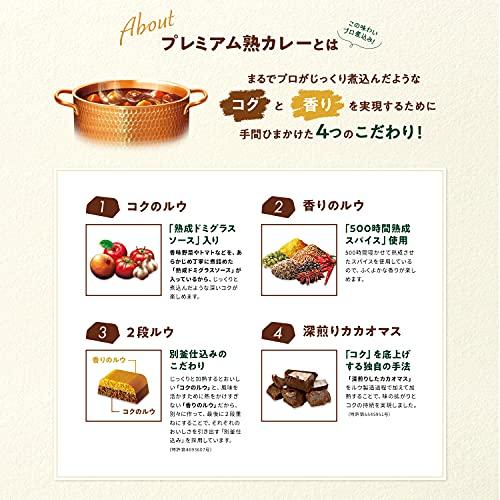 江崎グリコ プレミアム熟カレー 中辛 160g×6個