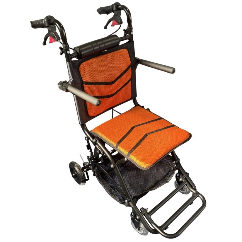 車椅子 介助型 折りたたみ式 簡易車椅子 持ち運び易い 軽量 アルミ製 