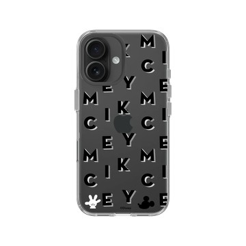 iPhone 16 Clear Case（相機按鈕） 透明 - 迪士尼-米奇 Mickey - 黑標款-MICKEY