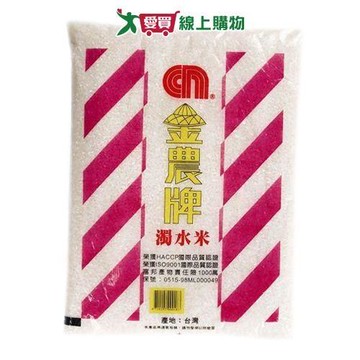 金農 濁水米(3KG)【愛買】