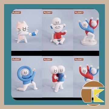 【預購】小藍與朋友們 抽象系列盲盒 盒玩收藏6入｜愛蛋客