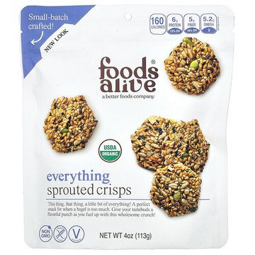 Foods Alive, 芽脆片，多樣，4 盎司（113 克）