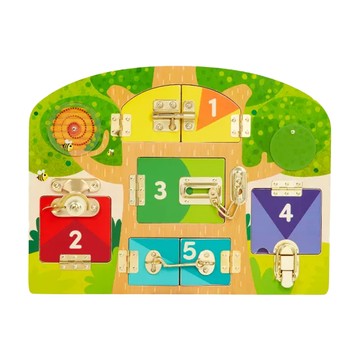 battat EDUCATION 聊育系列 桌遊 樹屋鎖匠 Set  3歲以上 兒童玩具 開鎖練習  1個