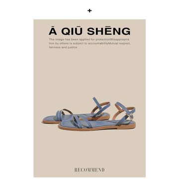 仙女風一字式扣帶平底涼鞋女2025新款韓系黑色露趾百搭簡約羅馬鞋