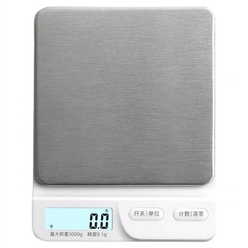 YUNMI 不鏽鋼電子秤 充電兩用款 咖啡料理秤 烘焙秤 食物秤 珠寶秤 HY01  白色  3kg