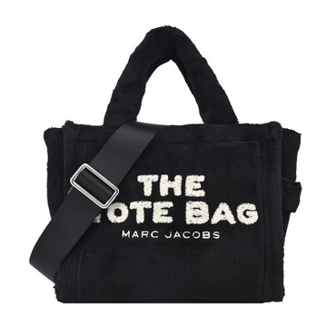 MARC JACOBS THE TERRY TOTE泰迪毛絨手提/斜背托特包-小/黑H058M06PF22001
