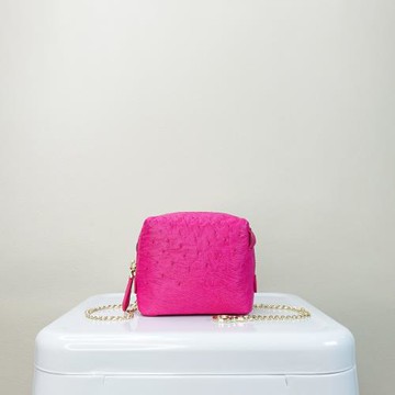 【M2ND】思蒂德堡鴕鳥皮饅頭萬用包(桃紅-T72A)