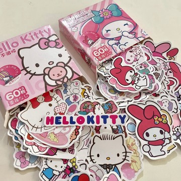 臺灣/✨三麗鷗防水貼紙hellokitty美樂蒂裝飾卡通高顏值可愛手賬貼畫