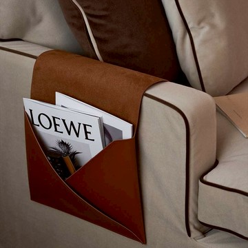 【預購】家書掛袋 Letter Pocket 沙發掛袋雜誌收納 棕色