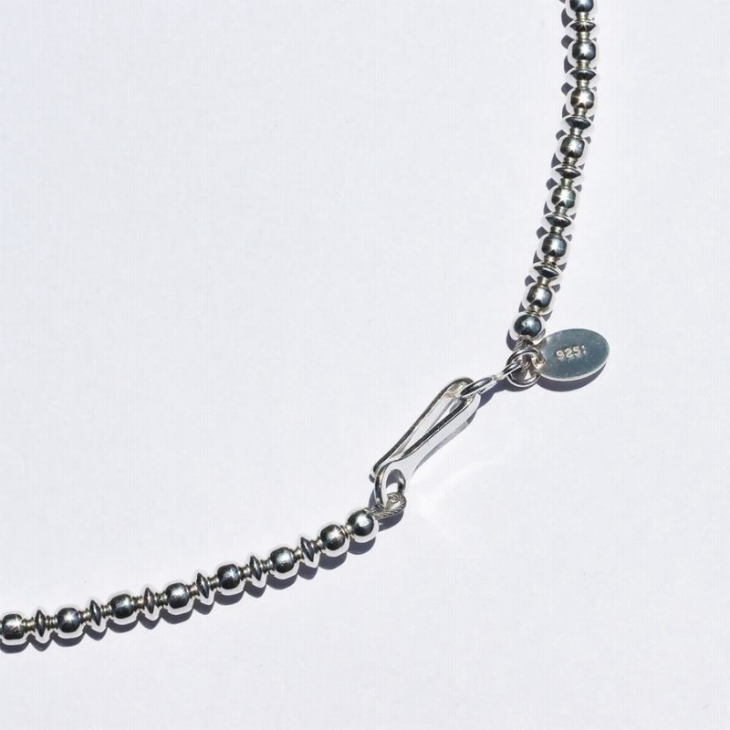 HARPO アルポ Navajo round and saucer silver beads necklace