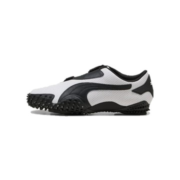 MOSTRO PERFORATED LEATHER WHITE BLACK