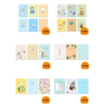 25K 特價筆記/定頁筆記/超值三入組/側翻筆記/筆記本組合/橫線/空白/大格/方格 20張/3本入 好好逛文具