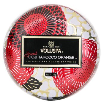 【Voluspa】迷你錫芳香蠟燭-Spiced Goji Tarocco Orange