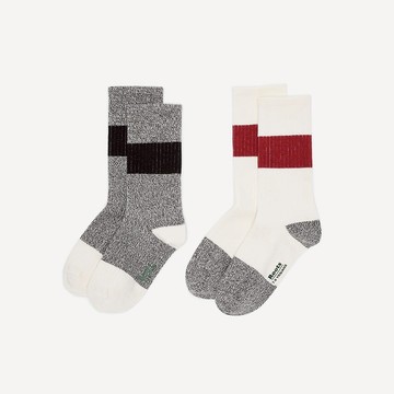 Roots 大童-CABIN LIFESTYLE 襪子兩入組