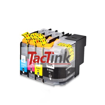【TacTink】Brother 相容墨水匣LC669XL LC665XL (黑/藍/紅/黃)4色副廠墨水匣