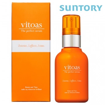 三得利 vitoas蜜得絲 多效極妍鎖濕菁華 120ml/瓶