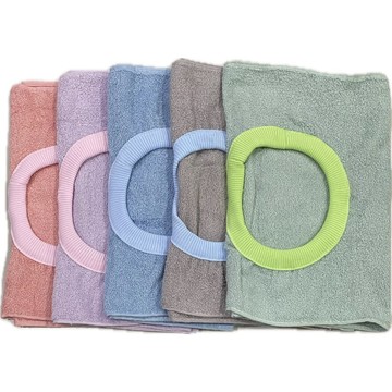 台灣製毛巾 大人款素色毛巾圍兜 莫蘭迪色系 34 X 75CM 達興織造