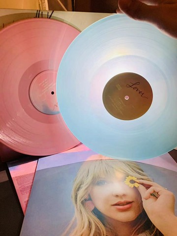 【藍粉膠】霉霉 泰勒Taylor Swift Lover 黑膠唱片2LP