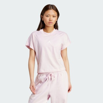 Adidas 愛迪達 W All Szn Tee JV9832 女 T恤 運動上衣 休閒短袖 粉紅 亞版 圓領 柔軟