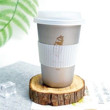 best ti熱愛系列-愛台灣 450ml純鈦隨行杯 霧面鈦原色 贈攪拌棒