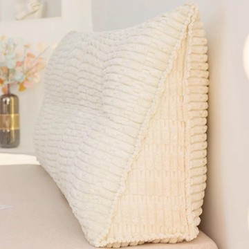 ??免運 可開發票 法式軟包大靠背高級感雙人床頭靠枕米白臥室沙發榻榻米靠墊可拆洗