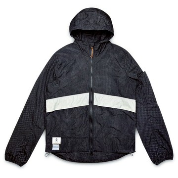 軍風跑步外套男【FLIPLIGHT PACKABLE JACKET】 [BLACK OR WHITE] [L]