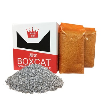 國際貓家 BOX CAT紅標 頂級除塵除臭貓砂貓屋精裝組11KG