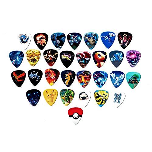 Pokemon Guitar picks (Mega Edition)(Collectibles)(30 picks in a Packet)