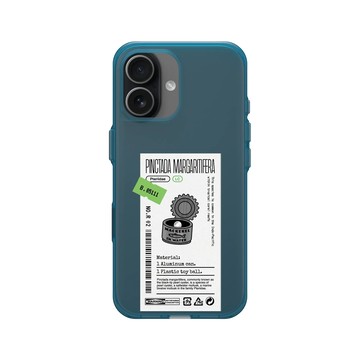 iPhone 17 Clear (相機按鈕) 夜幕藍 - Marine Debris - 鋁罐珠母貝