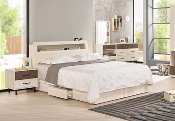 【尚品傢俱】CM-1135-9 戴維斯6尺抽屜式床底 / 5尺抽屜式床底 / 3.5尺抽屜式床底