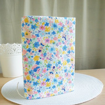 Lovely日本布【兔子讀書雙面布書衣、藍碎花】25K日誌、A5手帳