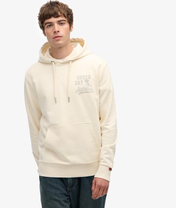 Superdry Men's Athletic Essentials Hoodie White Size: XL
