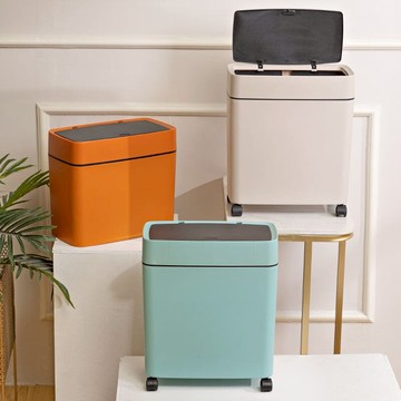 圾圾桶網紅按壓式衛生間紙簍夾縫超窄房間垃圾桶時尚帶蓋客廳專用