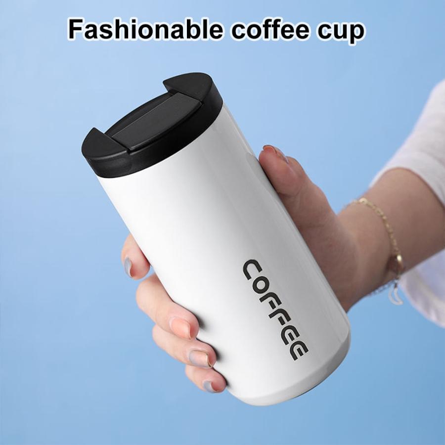 二層ステンレス製コーヒーカップ,400ml 550ml,食品品質,漏れ防止屋外旅行用,新品