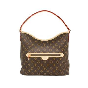 Louis Vuitton Lineup 字花帆布Hobo肩背包(M27335-咖)