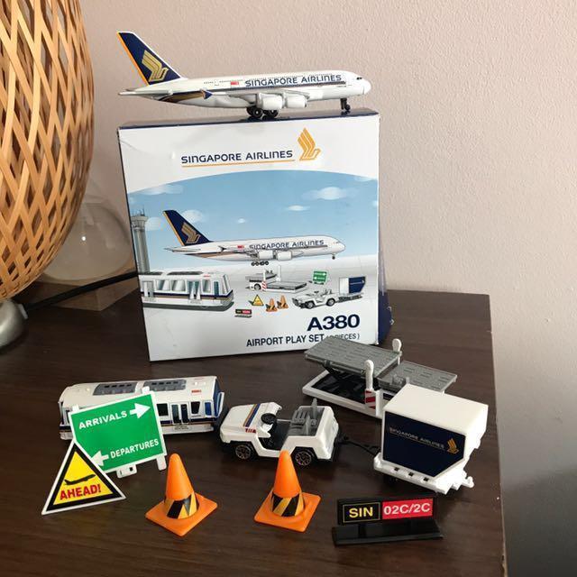 シンガポール航空 A380 空港セット シンガポール限定非売品 新品未開封 