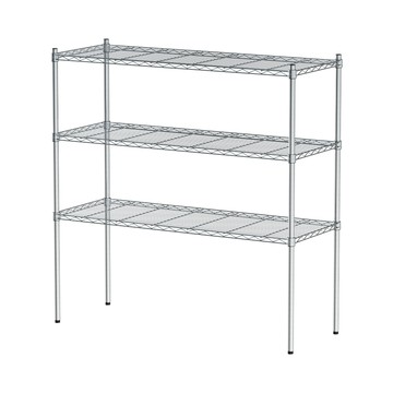 【dayneeds】輕型 120x45x120公分 三層電鍍(鎖管)波浪架