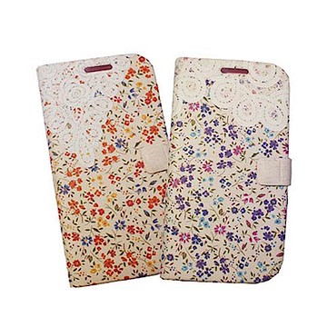 HAPPYMORI SAMSUNG GALAXY J N075 蕾絲花園書本式皮套