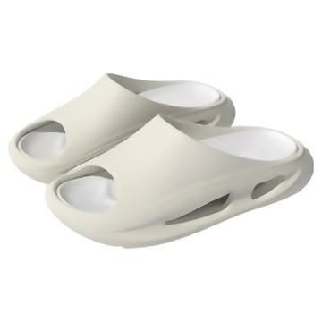 bebehome 鏤空減震舒壓運動拖鞋 乙烯/醋酸乙烯共聚物(EVA)材質 米白  42-43