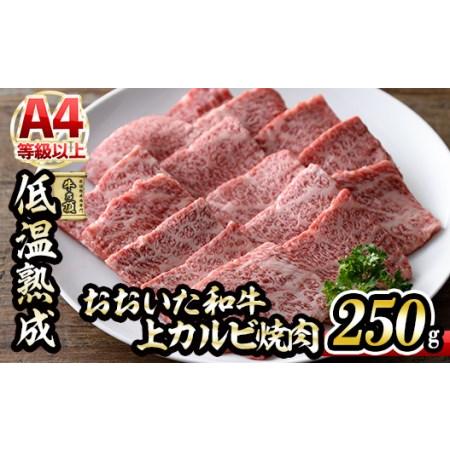 ふるさと納税 おおいた和牛 上カルビ 焼肉 (250g) 国産 牛肉 肉 霜降り 低温熟成 A4 和牛 ブランド牛 カルビ BBQ 冷凍 大分県 佐伯市【.. 大分県佐伯市