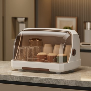 桌面杯子收納置物架水杯收納盒防塵玻璃杯茶杯托盤瀝水杯架子杯架小紅書爆款