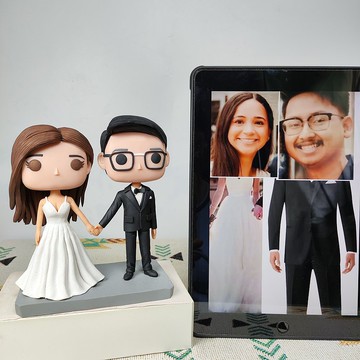 客製化3D人像公仔 訂製手工Funko Pop情侶父母夫妻結婚週年禮物