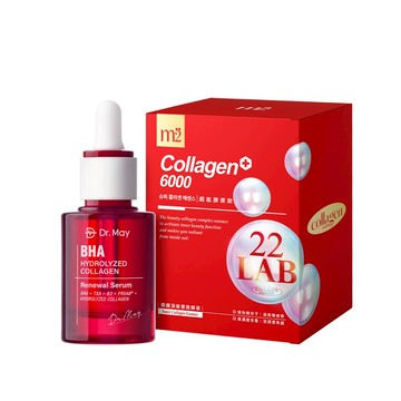 iQueen獨家【m2美度】超能膠原飲(8入/盒)x1+【Dr. May】美博士紅膠原色修煥膚精華(30ml)x1