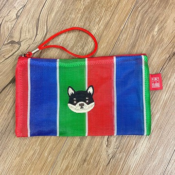 柴犬刺繡茄芷收納袋