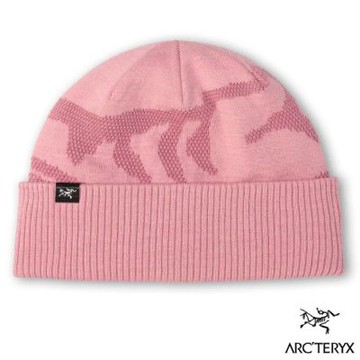 【ARCTERYX 始祖鳥】Grotto Rib Toque 羊毛混紡抓絨針織毛帽.摺邊帽.保暖毛線帽/ X000009932 幸福粉/深幸福粉