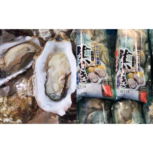 ふるさと納税 北海道 佐呂間町 カキ 殻付き2年貝約2.5kg・むき身1年貝400g（200g無水パック×2） セット 佐呂間産  牡蠣 海鮮 魚介