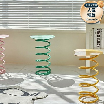 新品上市!!熱門爆品！！板凳餐廳餐桌彈簧個性換鞋簡約彈簧矮凳創意凳子家用