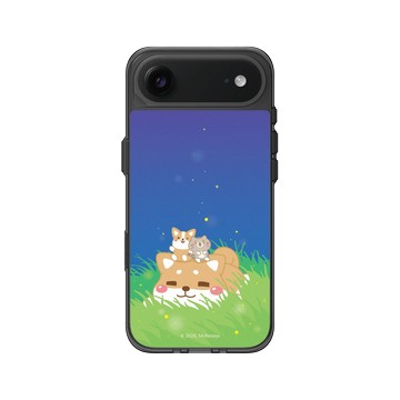 iPhone Air Clear (相機按鈕) 酷墨灰 - 柴語錄 Shiba Says - 頹在草地上的廢柴