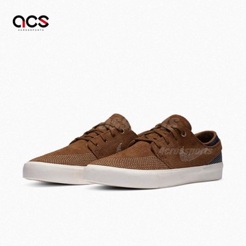 Nike 休閒鞋 SB Zoom Janoski RM PRM 男鞋 棕 麂皮 滑板鞋 Sashiko 刺子繡 CZ4731-200